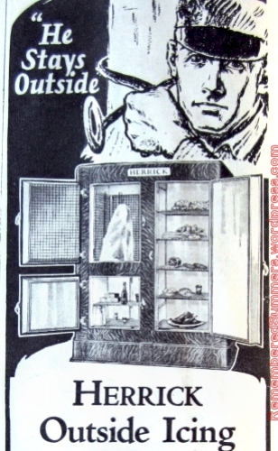 Ad for the Herrick Outside Icebox, June 1924