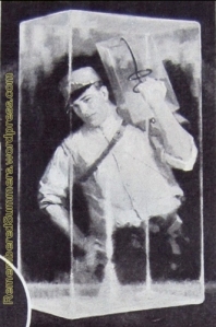 Iceman Delivering Ice, from an ad, 1929