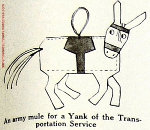 "An Army Mule for a Yank of the Transportation Service."