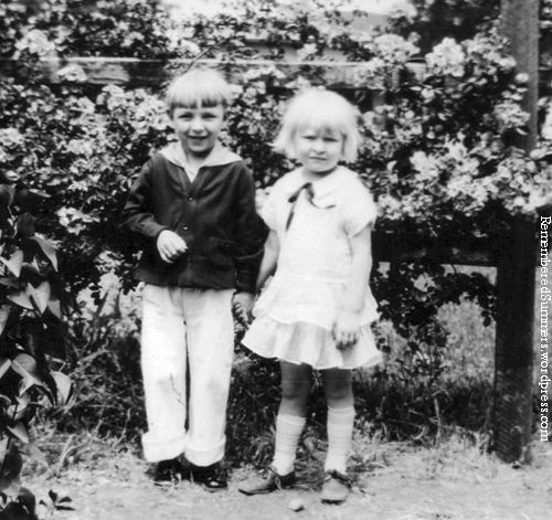 Boy and his sister, early 1920s