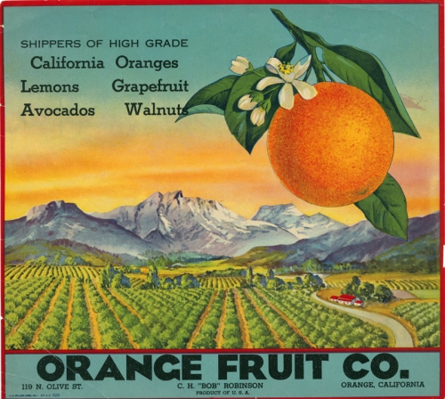 Orange Col orange crate label from imagejuicy.com. As far as I know, this image is in public domain.