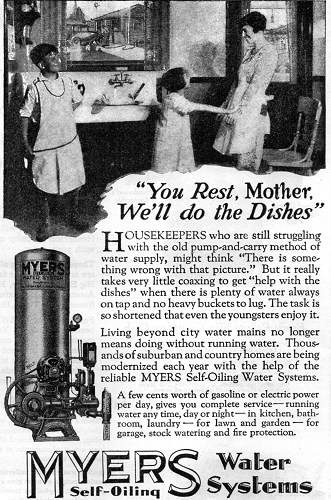 BHG feb 1930 feb p93 myers water system no pump and carry 500